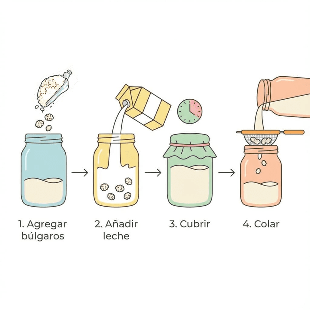 Proceso de elaboración del kéfir